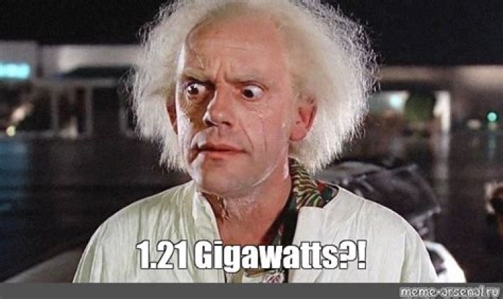 1.21 GIGAWATTS! Know Your Meme