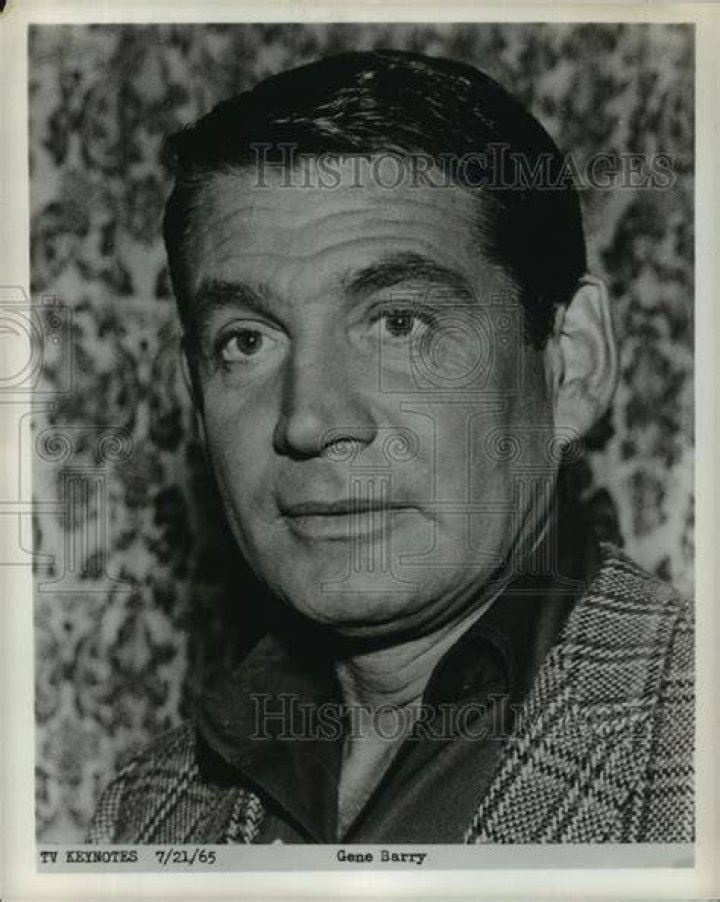 1955 Press Photo Gene Barry Actor Bat Masterson RRW26443 Historic