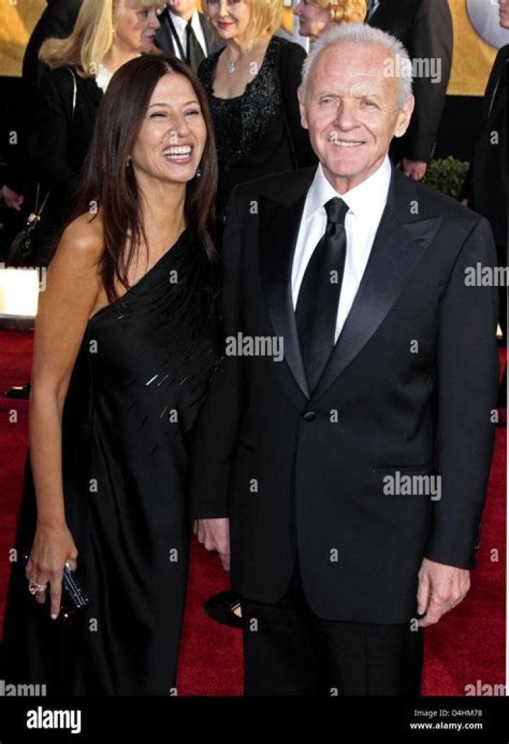 Anthony Hopkins and his wife Jennifer attend the BAFTA awards in London