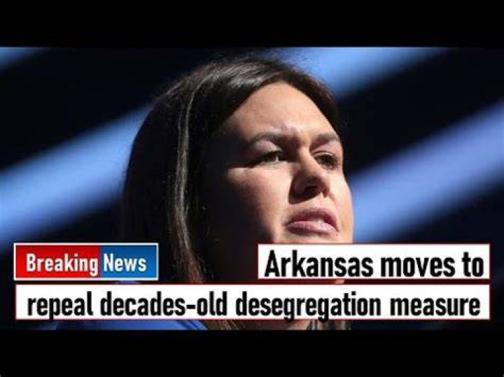 Arkansas moves to repeal decadesold desegregation measure report
