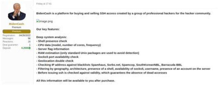 BidenCash Business Expansion SSH Server Access Now Available on Dark