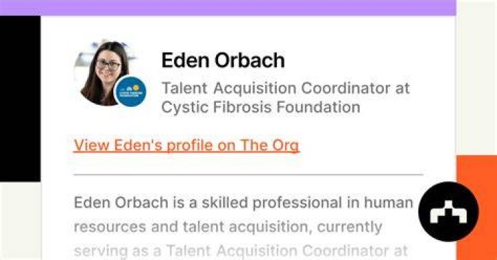 Eden Orbach, MPS, SHRMCP, PRC Talent Acquisition Coordinator