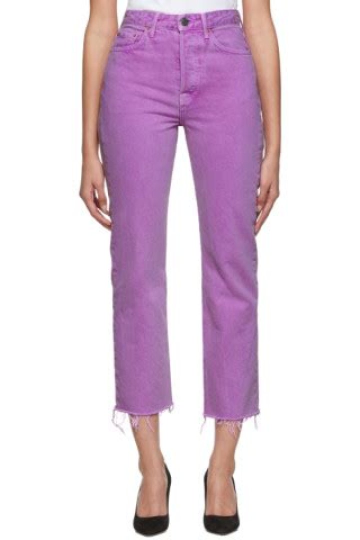 GRLFRND Electric Purple Jeans Outfit