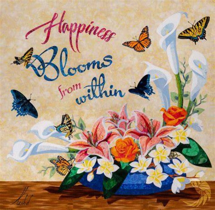 Happiness Blooms from Within Kestrel Michaud
