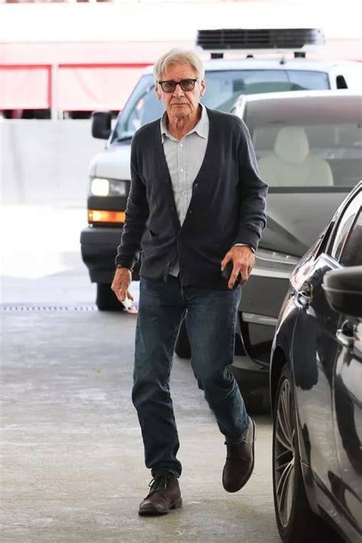 Harrison Ford steps out for dinner with wife Calista Flockhart and son
