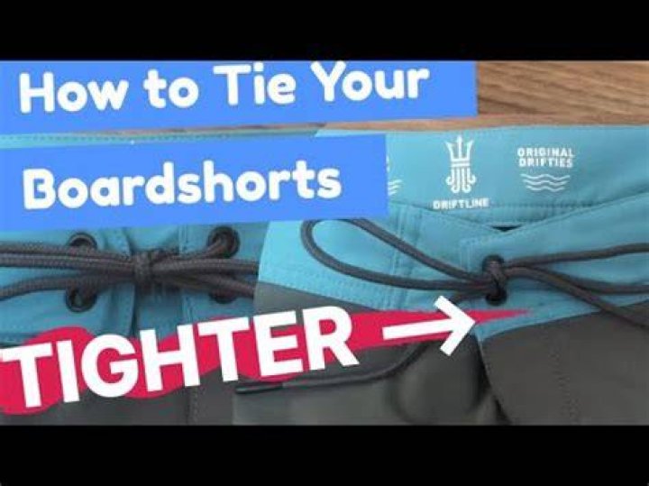 How to Tie Boardshorts Tighter YouTube