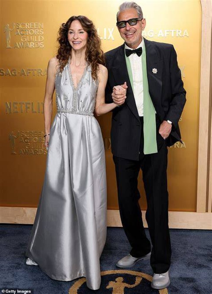 Jeff Goldblum and His Wife Wearing Matching Prada Shirts POPSUGAR