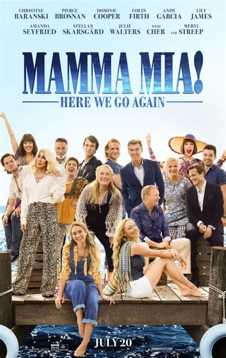 Mamma Mia! Here We Go Again screening at 730pm on Saturday 26th