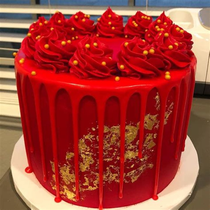 Red Cake Drip ACF34000711 Country Kitchen SweetArt