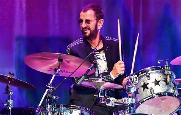 Ringo Starr Playing Drums At London In England On August 2Nd 1965