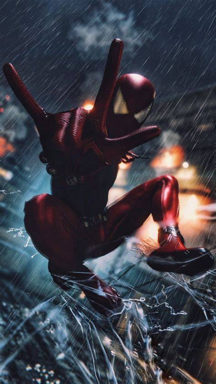 Scarlet under rain....... spidermanps4 spiderman marvel 