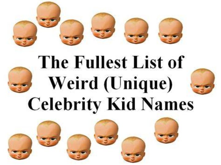The Fullest List of Weird (Unique) Celebrity Kid Names BHW