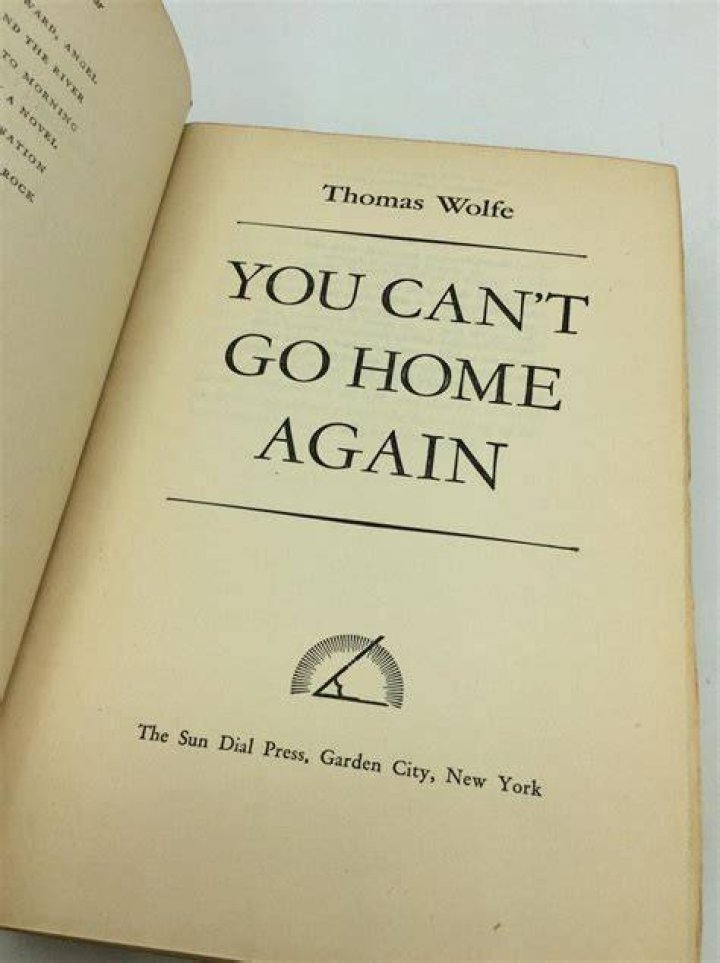 Thomas Wolfe You Can’t Go Home Again Francis DiClemente