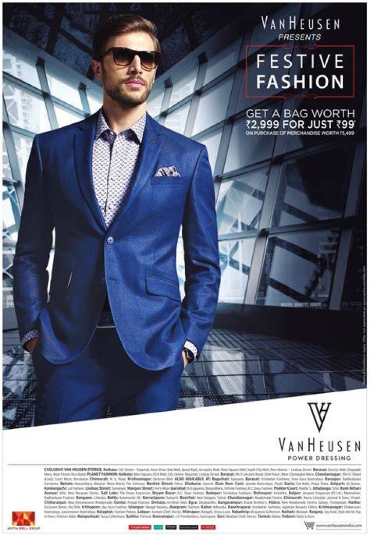 Van Heusen Power Dressing The Biggest Van Heusen Suits Festival Ad